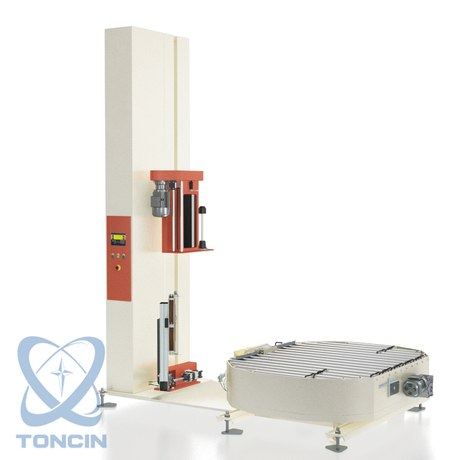 Mesin Pembungkus Online Otomatis Penuh dengan roller palet