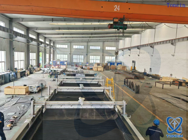 Filter Sabuk Vakum Horisontal Bekerja Terus Menerus Efisiensi Tinggi