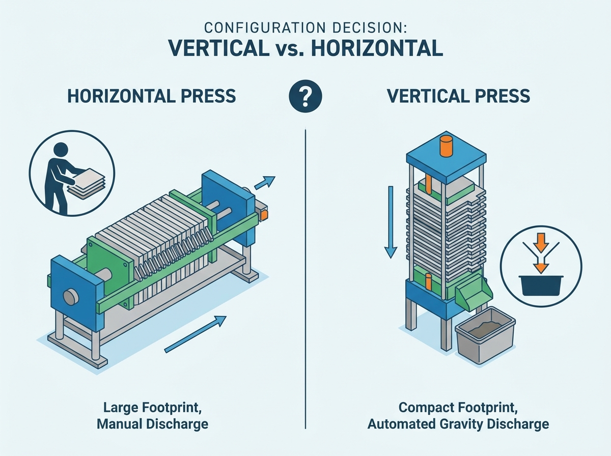 tekan filter vertikal